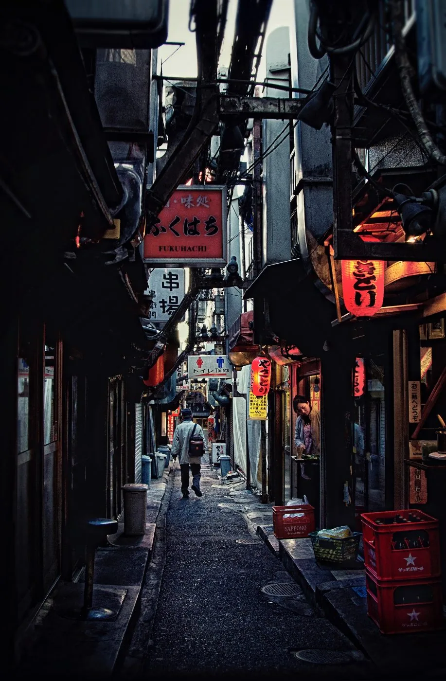 Shinjuku alleyway — photograph by John Scott
