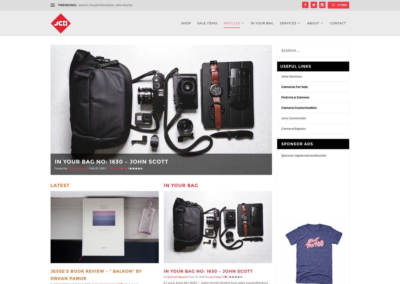 JapanCameraHunter In Your Bag feature